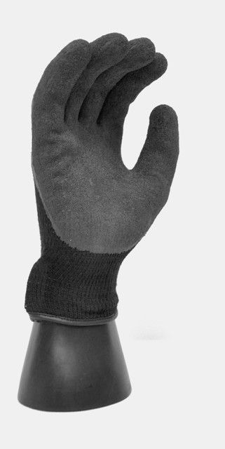 GLOVE BLACK COTTON POLY;BLACK LATEX PALM VELCRO - General Purpose